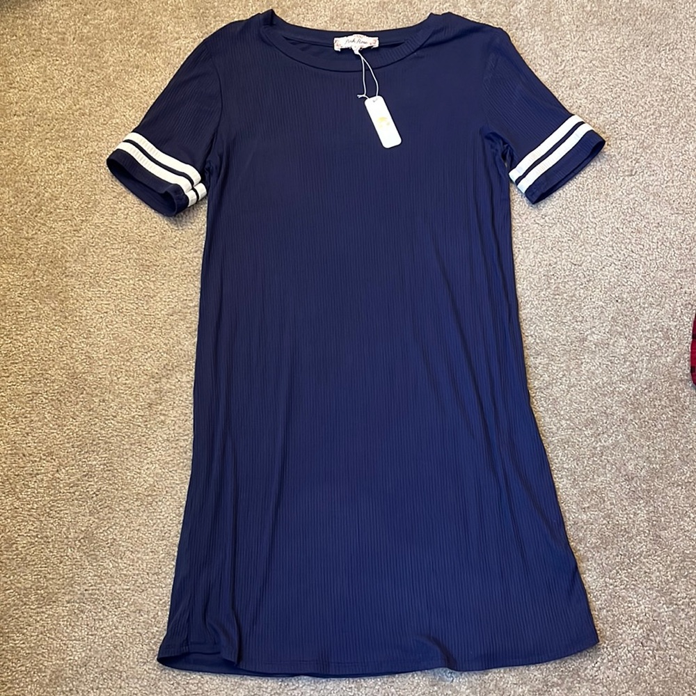 Blue charming Charlie tshirt dress